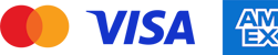 Visa, Mastercard, American Express